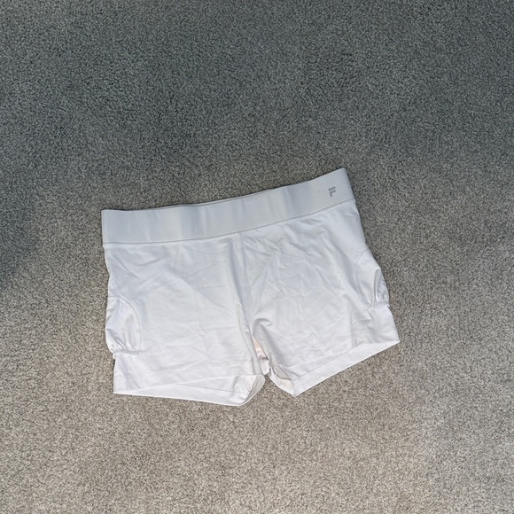 Fila Women's White Athletic Shorts - Picture 1 of 4